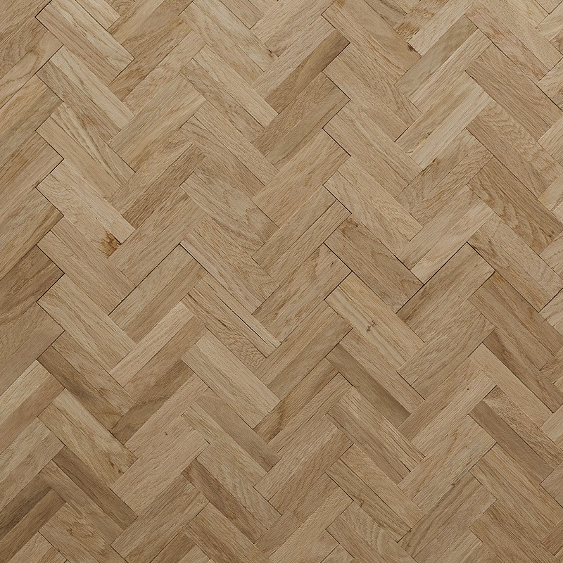 Parquet Chene Massif Baton Rompu Brut - 8x120 - choix premier - vue de face - carresol