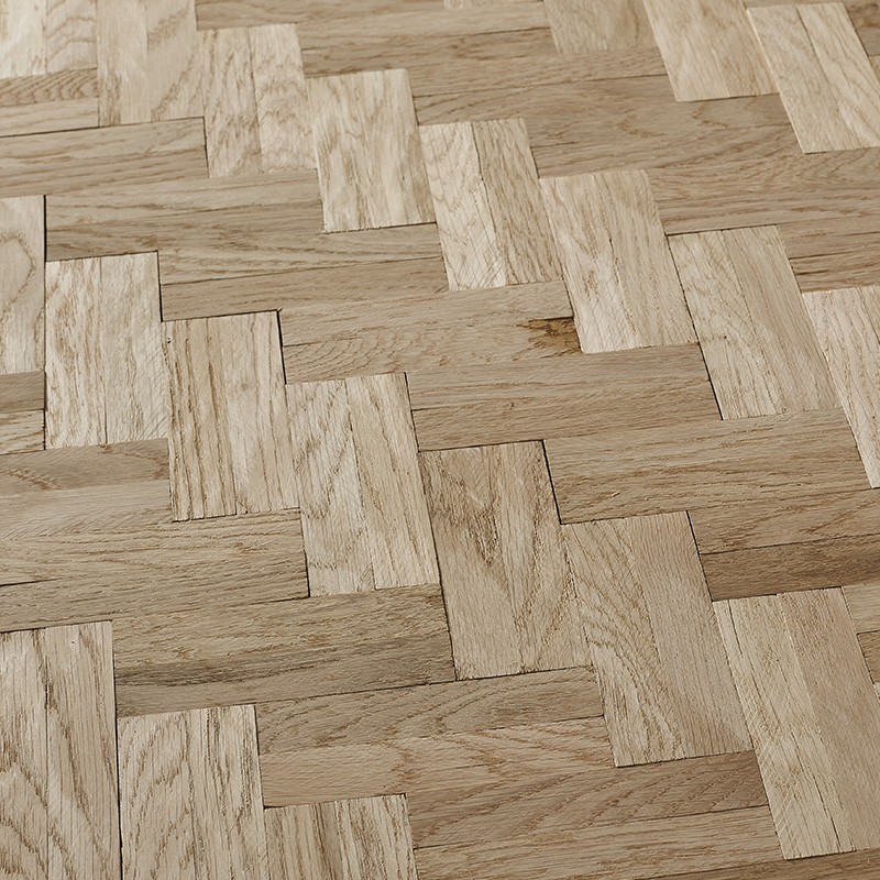 Parquet Chene Massif Baton Rompu Brut - 8x120 - choix premier - vue de profil - carresol