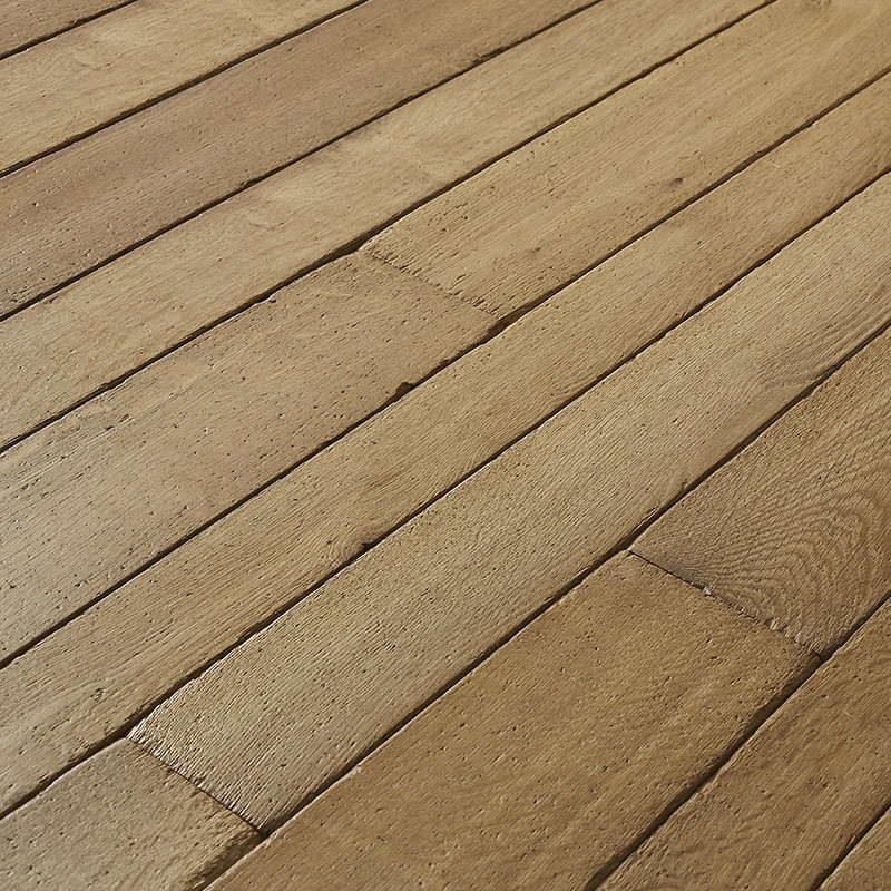 Plancher Authentique Chene Massif Coulanges - 20x70/90/120x1000/2500 - choix rustique - vue de profil - carresol