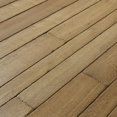 Plancher Authentique Chene Massif Coulanges - 20x70/90/120x1000/2500 - choix rustique - vue de profil - carresol