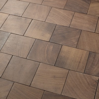 Paves de Paris Iroko Massif Huile Transparent - choix select - 11.5x210x525 - vue de profil - carresol