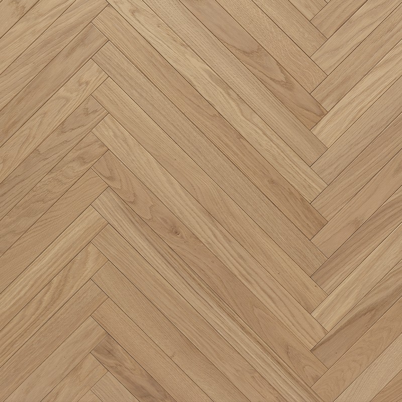 Parquet Chêne Semi-Massif Chevron Naturalizzato - 600 mm - Vue de face