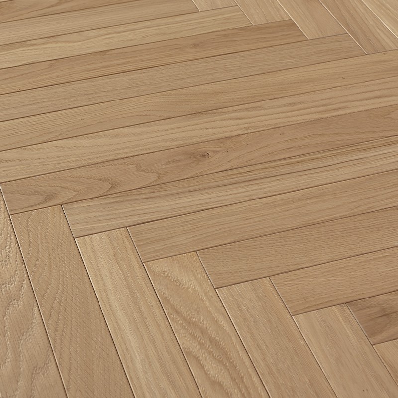 Parquet Chêne Semi-Massif Chevron Naturalizzato - 600 mm - Vue de profil