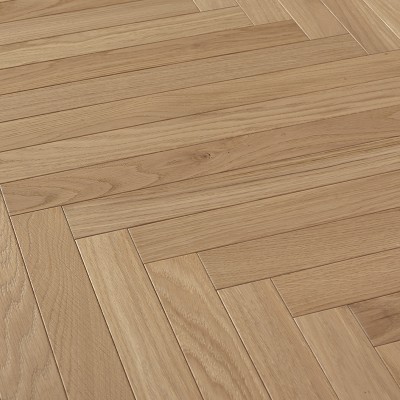 Parquet Chêne Semi-Massif Chevron Naturalizzato - 600 mm - Vue de profil