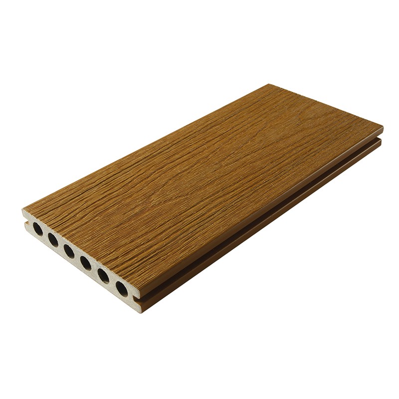 Lames Composite Brooklyn Teak - 23x138x4000 - vue de profil 01 - carresol