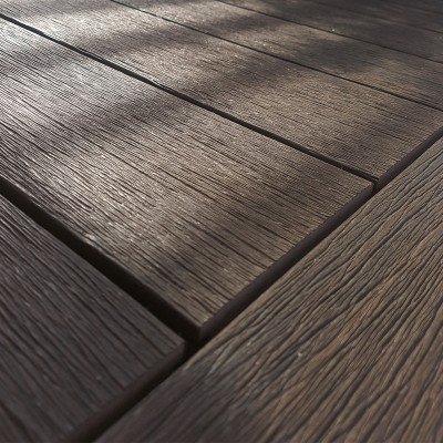 Lames Composite Vintage Wenge - 23x138x4000 - vue de profil 03 - carresol